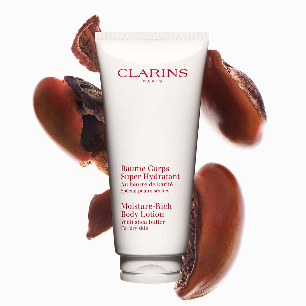 Moisture-Rich Body Lotion 200ml packshot with ingredient