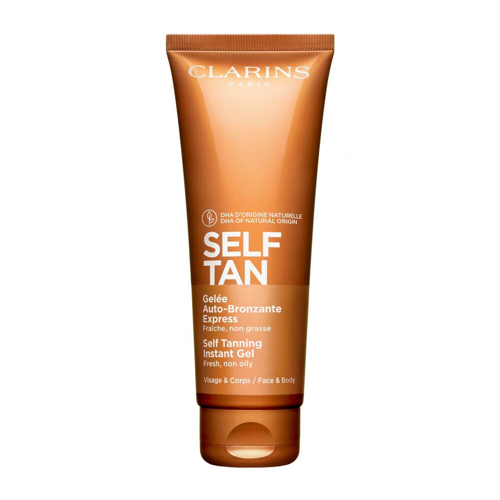 Self Tan Gel packshot with ingredient