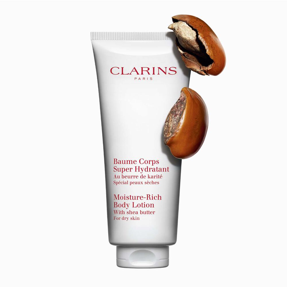 Moisture-Rich Body Lotion 200ml packshot with ingredient