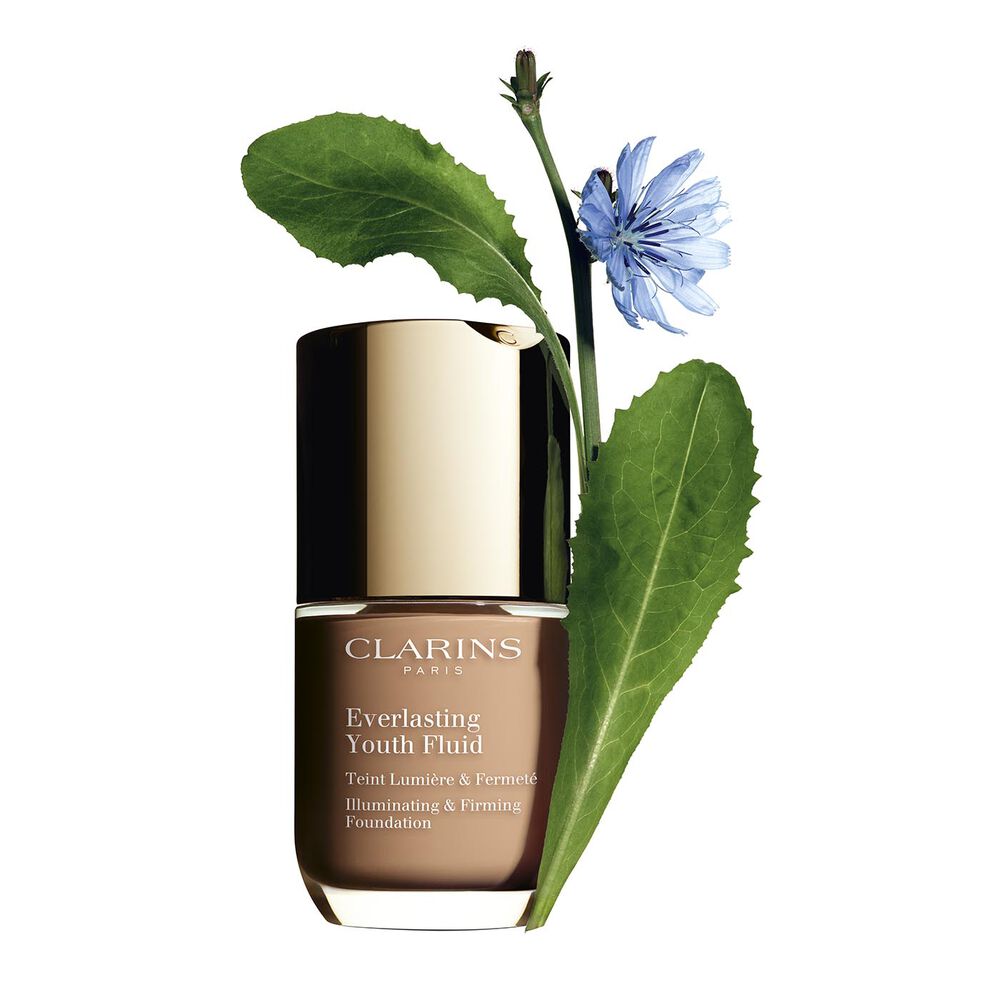 Everlasting Youth Fluid 110 packshot with ingredient