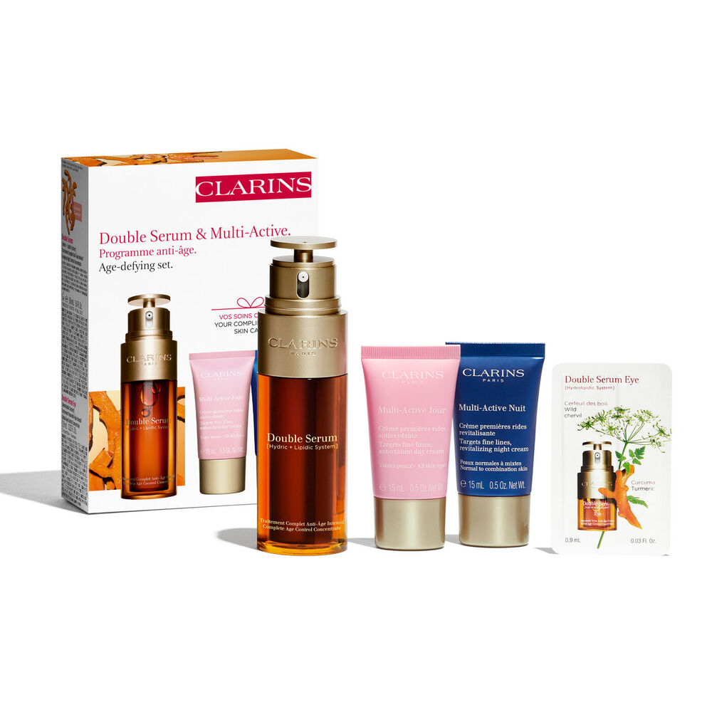 Double Serum and Multi-Active Anti-Ageing Routine