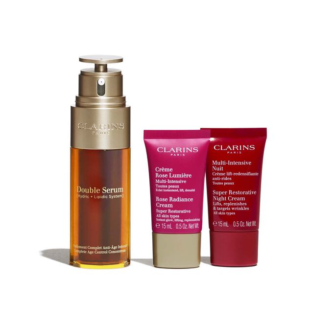 Double Serum &amp; Super Restorative Routine 50+ - CLEARANCE