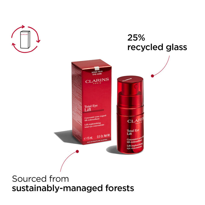 Total Eye Lift pack from sustainably-managed forests