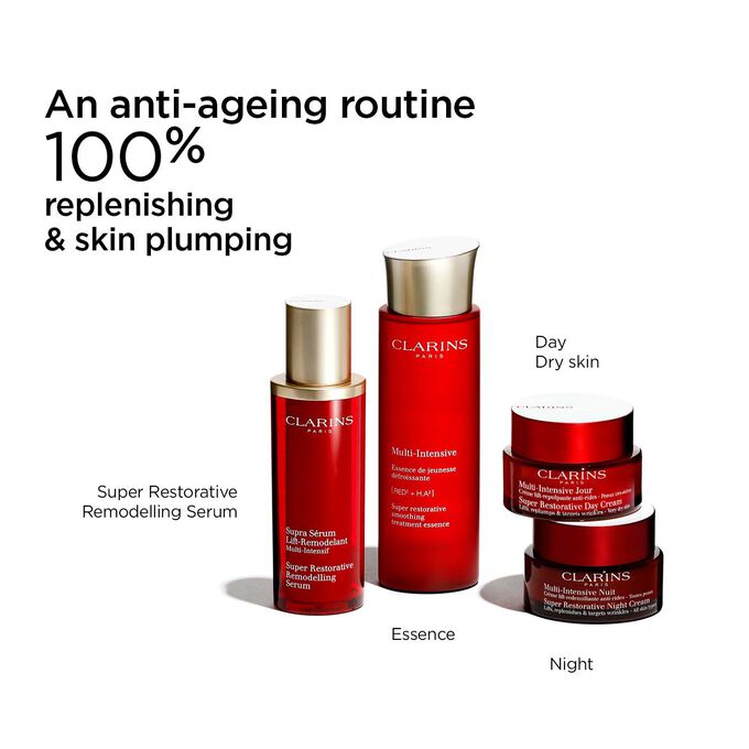 Super-Restorative anti-ageing routine with Remodelling Serum, Essence, Day and Night creams