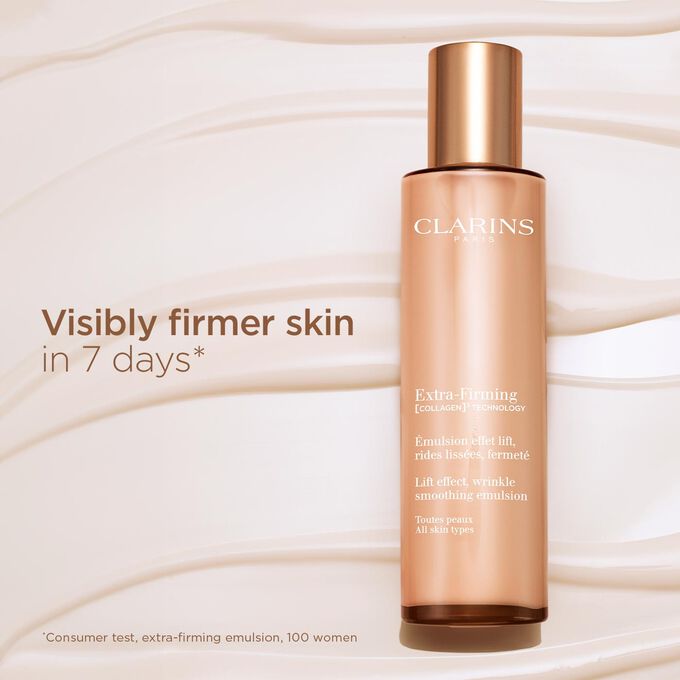Packshot of the Extra Firming emulsion to illustrate the visible skin firming effect.