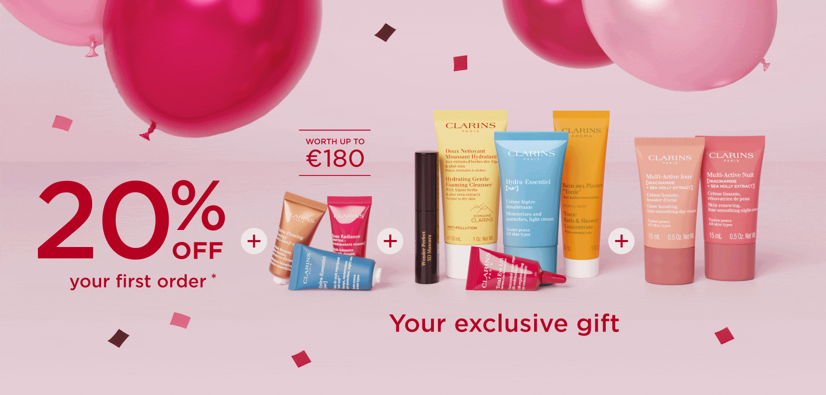 Welcome offer Clarins